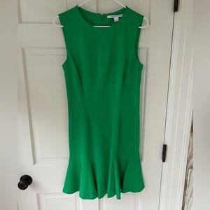 Bright green DVF party dress size 6
